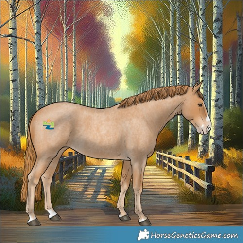 Horse Color:Red Roan Splash 