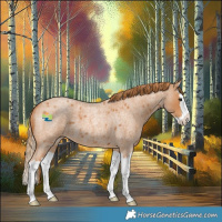 Horse Color:Red Roan Splash 