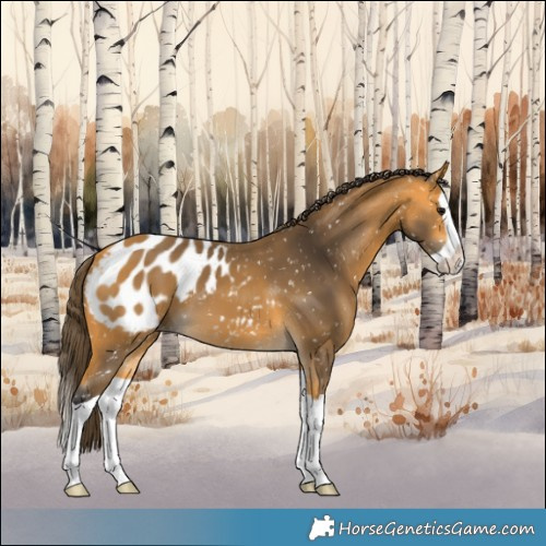 Horse Color:Buckskin Splash Appaloosa 