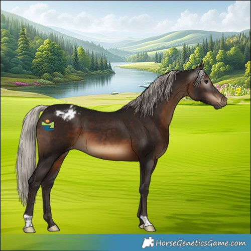 Horse Color:Gray Silver Brown Appaloosa 