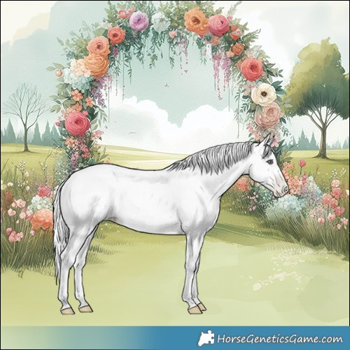 Horse Color:Silver Smoky Grullo Chinchilla Pearl 