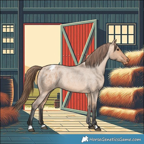 Horse Color:Bay Roan Dun Appaloosa