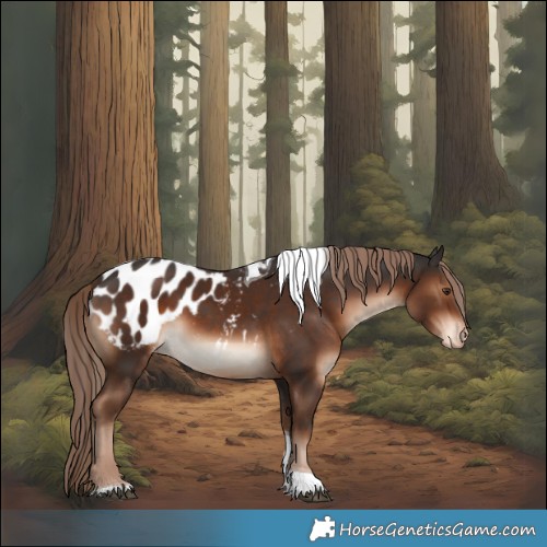 Horse Color:Liver Chestnut Tobiano Appaloosa Rabicano