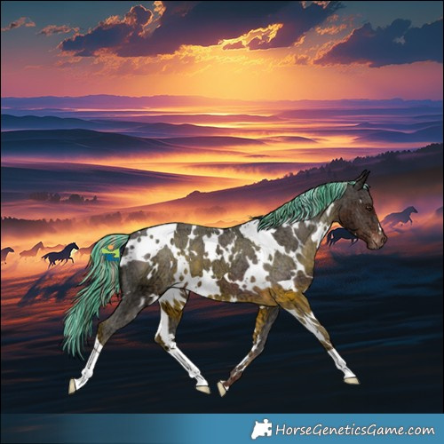 Horse Color:Painted White Spotted Liver Chestnut Ice Appaloosa 