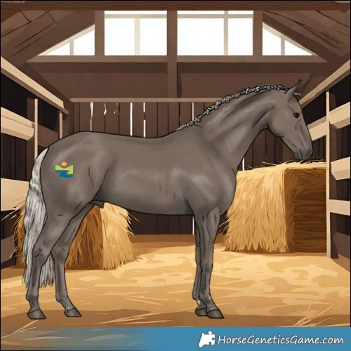 Horse Color:Silver Smoky Black 