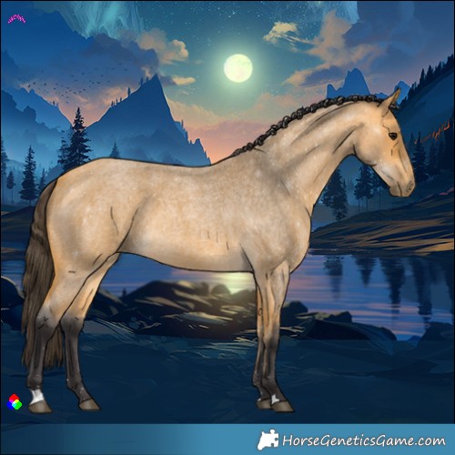 Horse Color:Buckskin Roan 