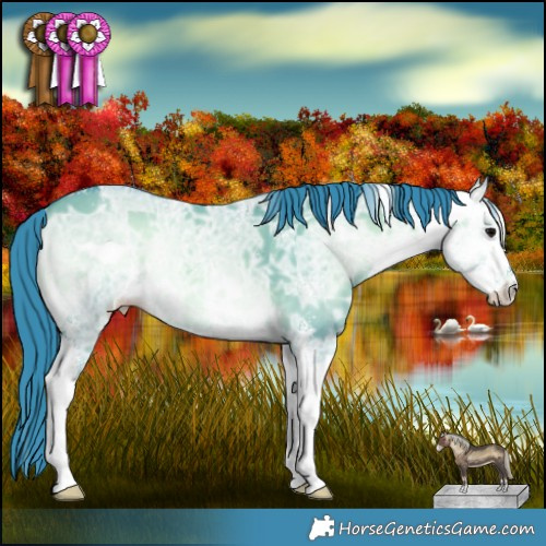 Horse Color:Watercolor Brown Ice Onyx Mushroom Sabino 