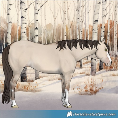 Horse Color:Sable Champagne Dun 