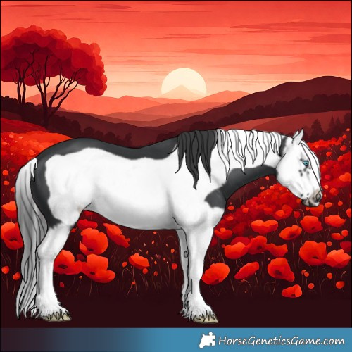 Horse Color:Black Splash Frame