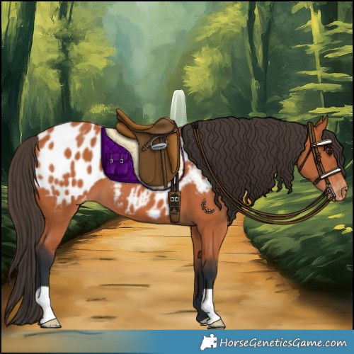 Horse Color:Bay Appaloosa