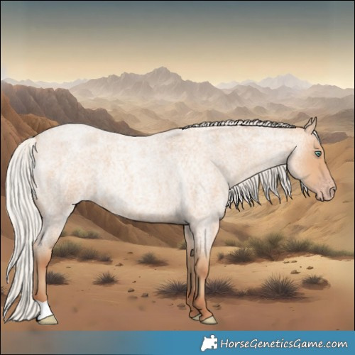 Horse Color:Silver Amber Champagne Roan