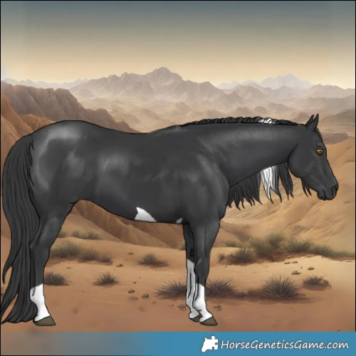 Horse Color:Black Tobiano