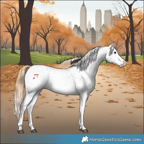 Horse Color:Chestnut Sabino