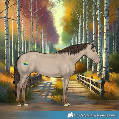 Horse Color:Classic Champagne Dun 