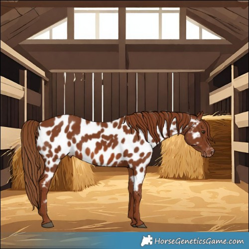Horse Color:Chestnut Near Leopard 