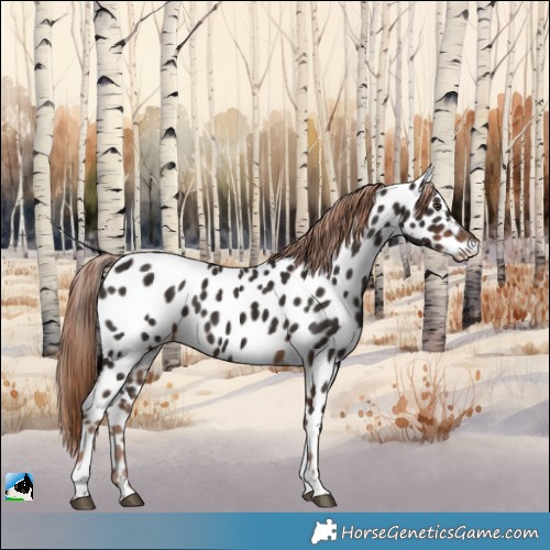Horse Color:Liver Chestnut Tobiano Appaloosa