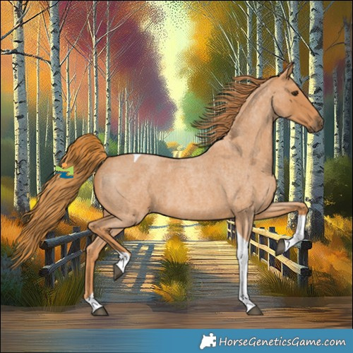 Horse Color:Red Roan Tobiano 