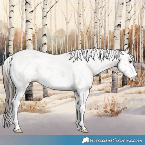 Horse Color:White Spotted Bay 