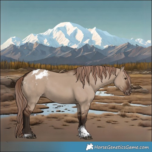 Horse Color:Liver Red Dun Tobiano Appaloosa 