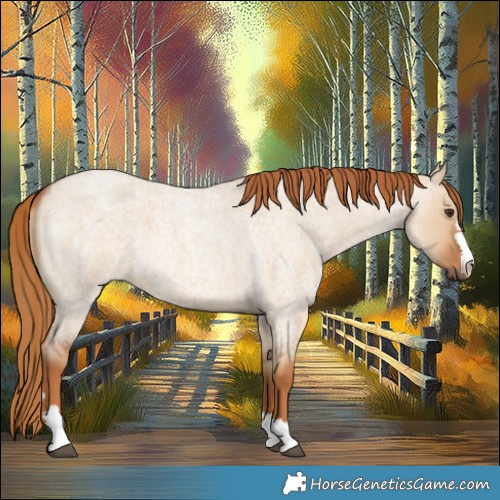 Horse Color:Red Dun Roan 