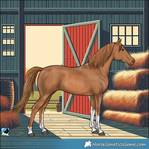 Horse Color:Chestnut Tobiano