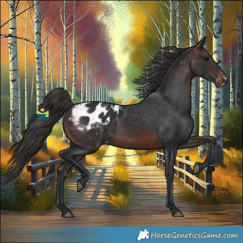 Horse Color:Brown Appaloosa 
