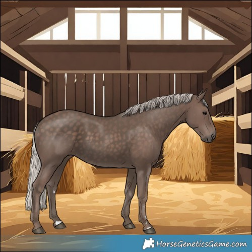 Horse Color:Silver Black 