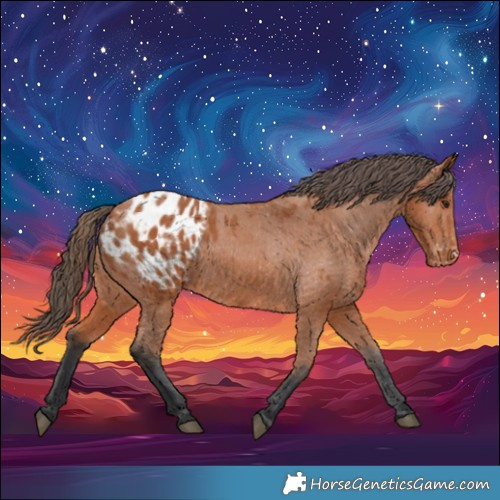 Horse Color:Bay Appaloosa