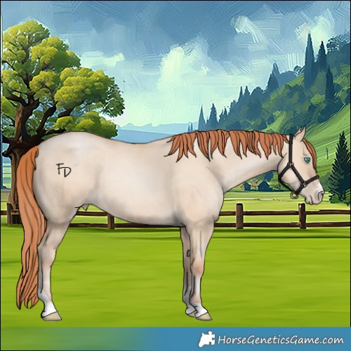 Horse Color:Sable Champagne Pearl Dun Sabino Tobiano 