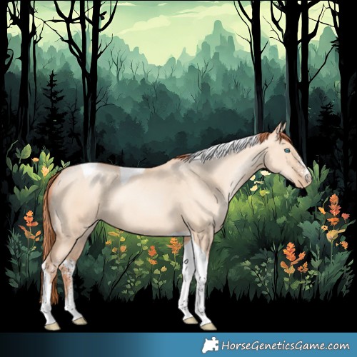 Horse Color:Sable Champagne Pearl Dun Sabino Tobiano 
