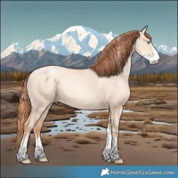 Horse Color:Sable Champagne Pearl Dun Sabino Tobiano 
