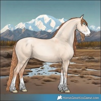 Horse Color:Sable Champagne Pearl Dun Sabino Tobiano 