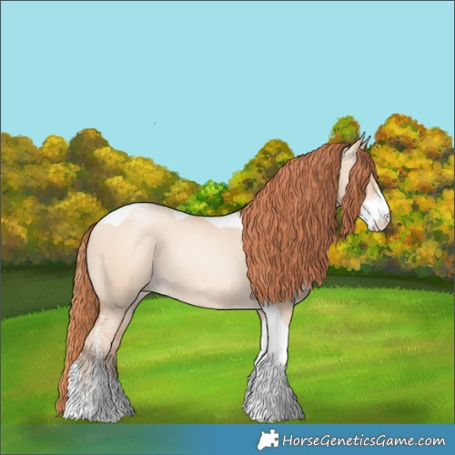 Horse Color:Sable Champagne Pearl Dun Sabino Tobiano