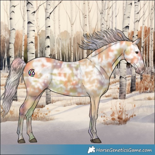 Horse Color:Nacre Silver Buckskin Ice