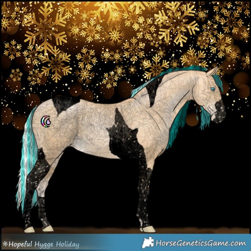 Horse Color:Void Painted Silver Smoky Black Pearl Tobiano