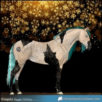 Horse Color:Void Painted Silver Smoky Black Pearl Tobiano 