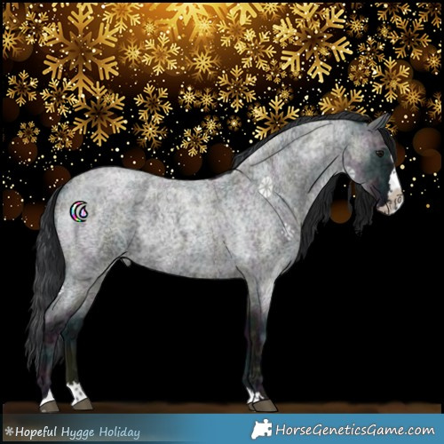 Horse Color:Midnight Blue Ice Roan Splash 