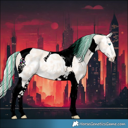 Horse Color:Void Painted Cremello Ice Tobiano