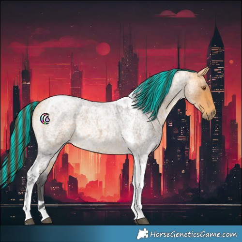 Horse Color:Painted Buckskin Ice Roan Tobiano 