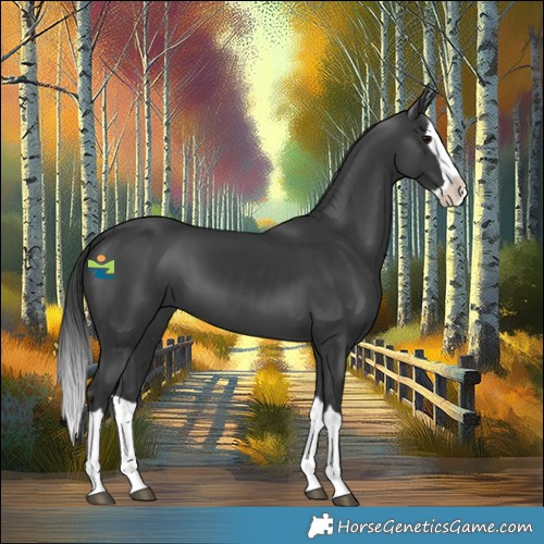 Horse Color:Black Splash 