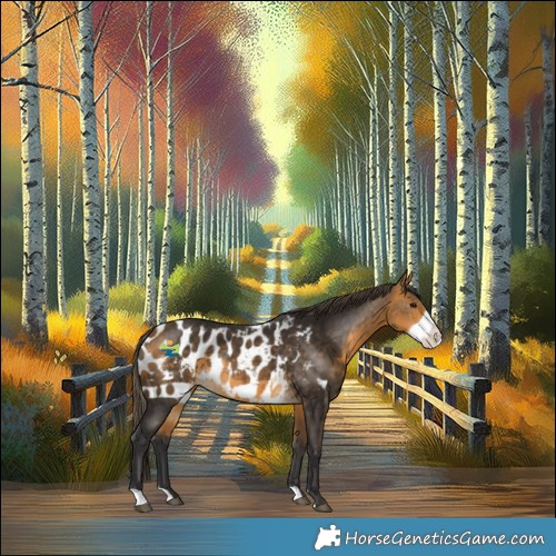 Horse Color:Buckskin Frame Skewed Appaloosa 