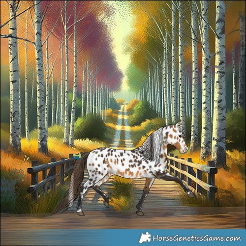 Horse Color:Buckskin Skewed Appaloosa 