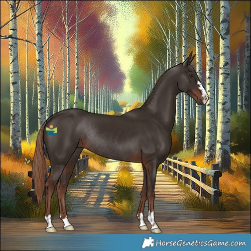 Horse Color:Liver Chestnut Rabicano 