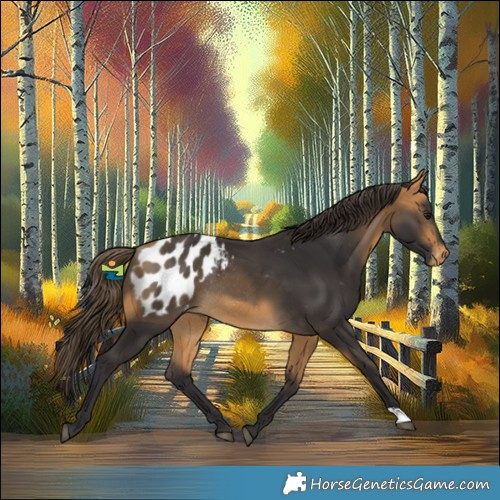 Horse Color:Buckskin Appaloosa Rabicano 