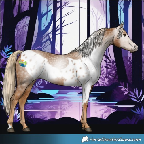 Horse Color:Gray Palomino Skewed LP Spotted 