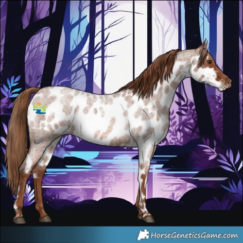 Horse Color:Red Roan Skewed LP Spotted 