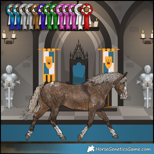 Horse Color:White Spotted Chocolate Palomino Rabicano and Silver Brown Dun Splash Tobiano Rabicano