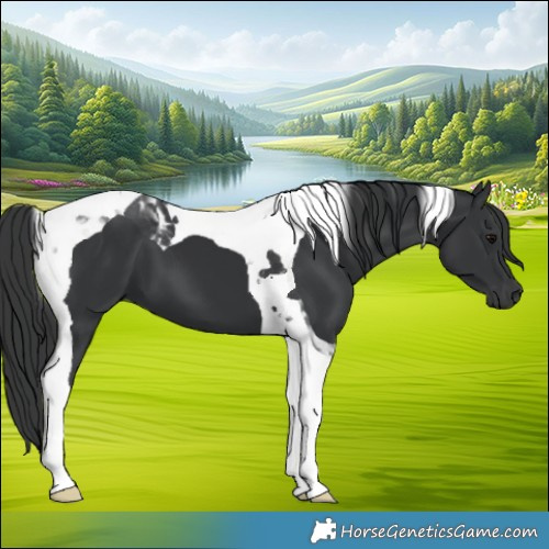 Horse Color:Black Tobiano