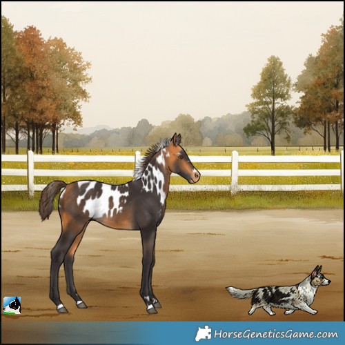 Horse Color:Buckskin Skewed Appaloosa 