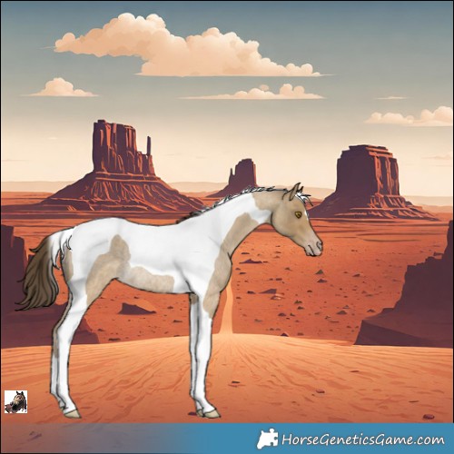 Horse Color:Classic Cream Champagne Roan Tobiano Rabicano